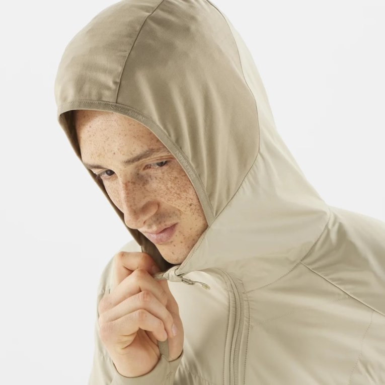 Chaquetas Salomon Outline All Season Híbrido Hombre Beige | MX WOBH610